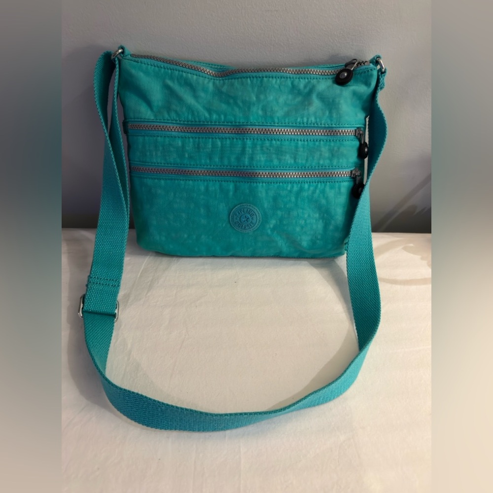 Kipling Large Turquoise Crossbody Bag